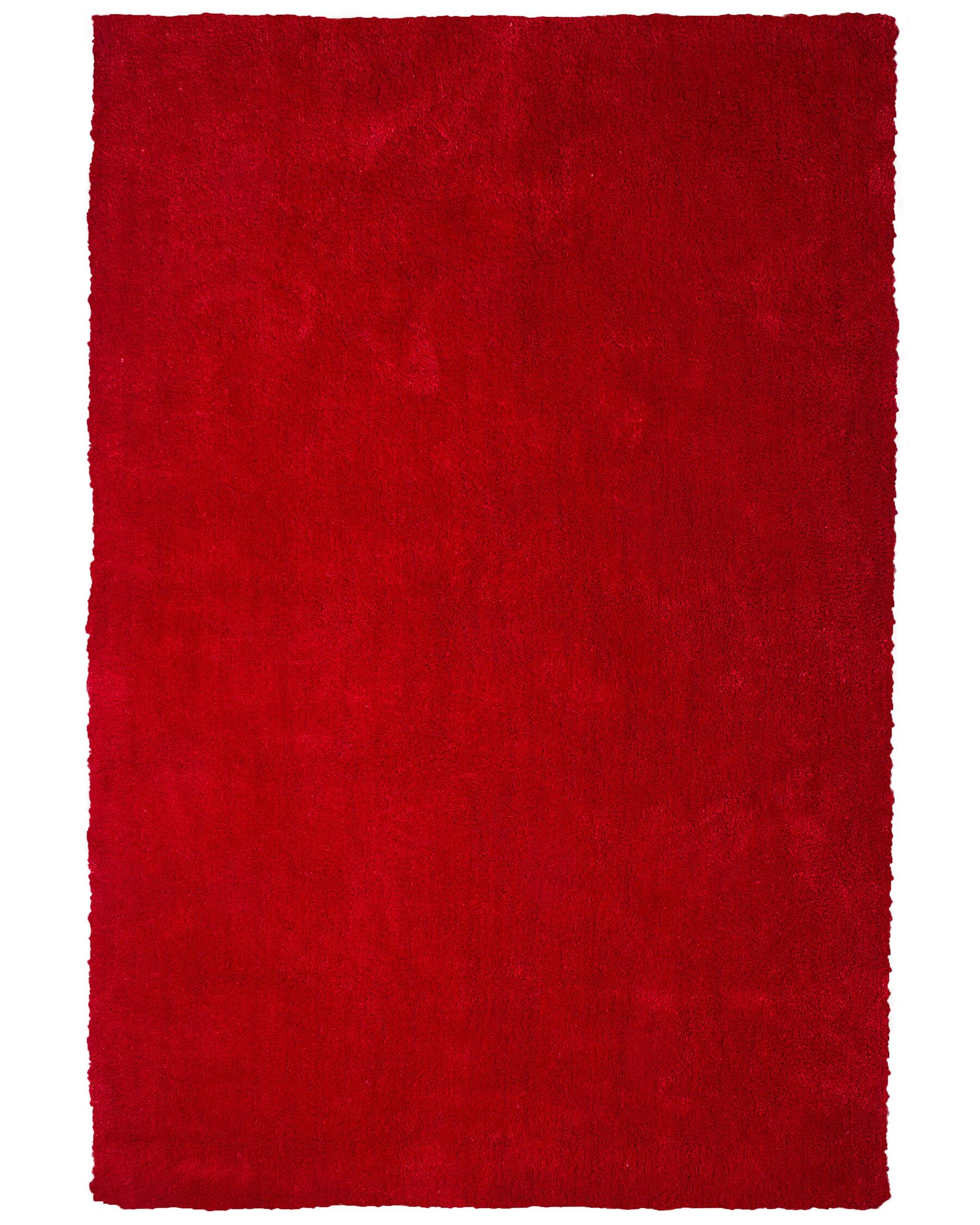 Piros hosszú szálú szőnyeg 160 x 230 cm DEMRE_738979