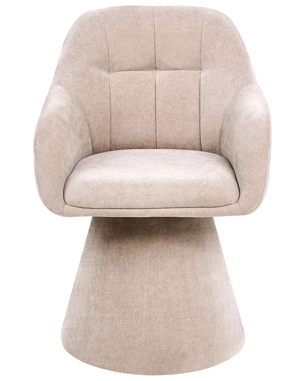 Dining Chair LIVONIA Chenille Light Beige_1118624