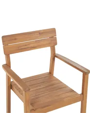 Set of 6 Garden Chairs FORNELLI Acacia Wood Brown_823609