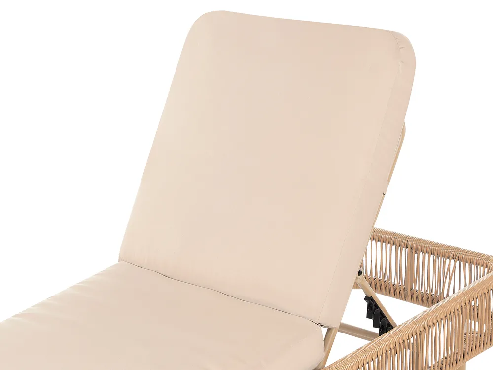 Transat avec coussin OSINI Polyrotin Beige_863887