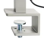 LED Schreibtischlampe klemmbar OCTANT mit Bewegungsmelder Metall Silber_849495