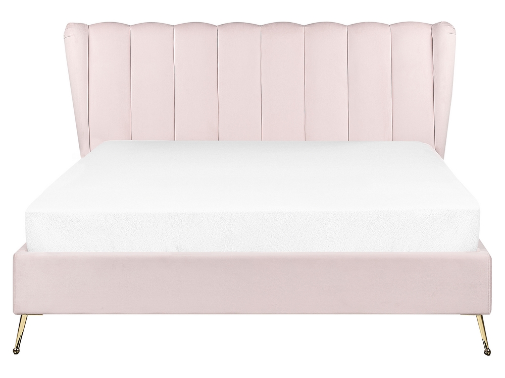 King size bed frame pink discount