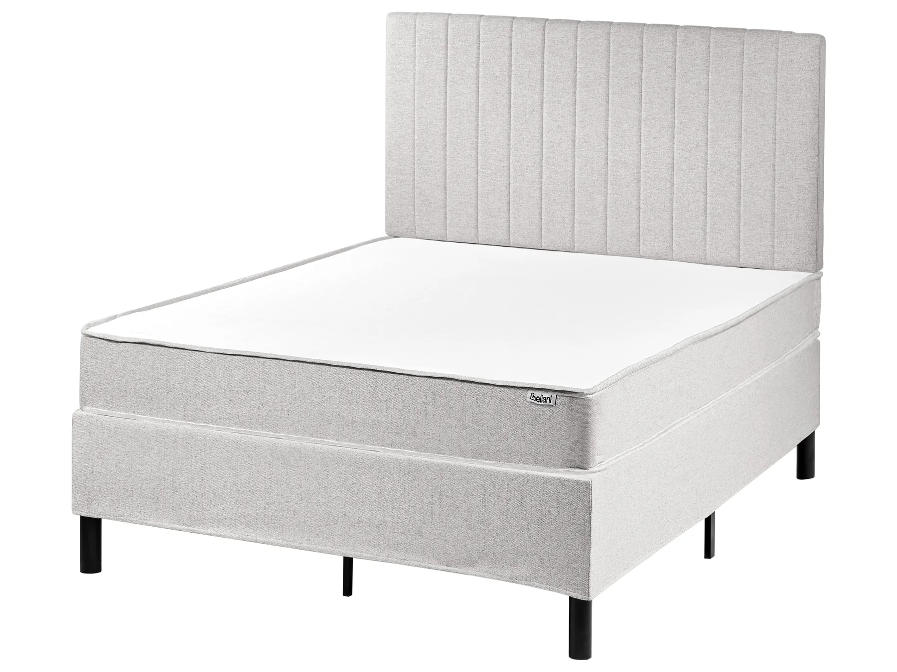 Divan Bed Fabric COUNTESS 120 x 200 cm (EU Small Double) Light Grey_1054519