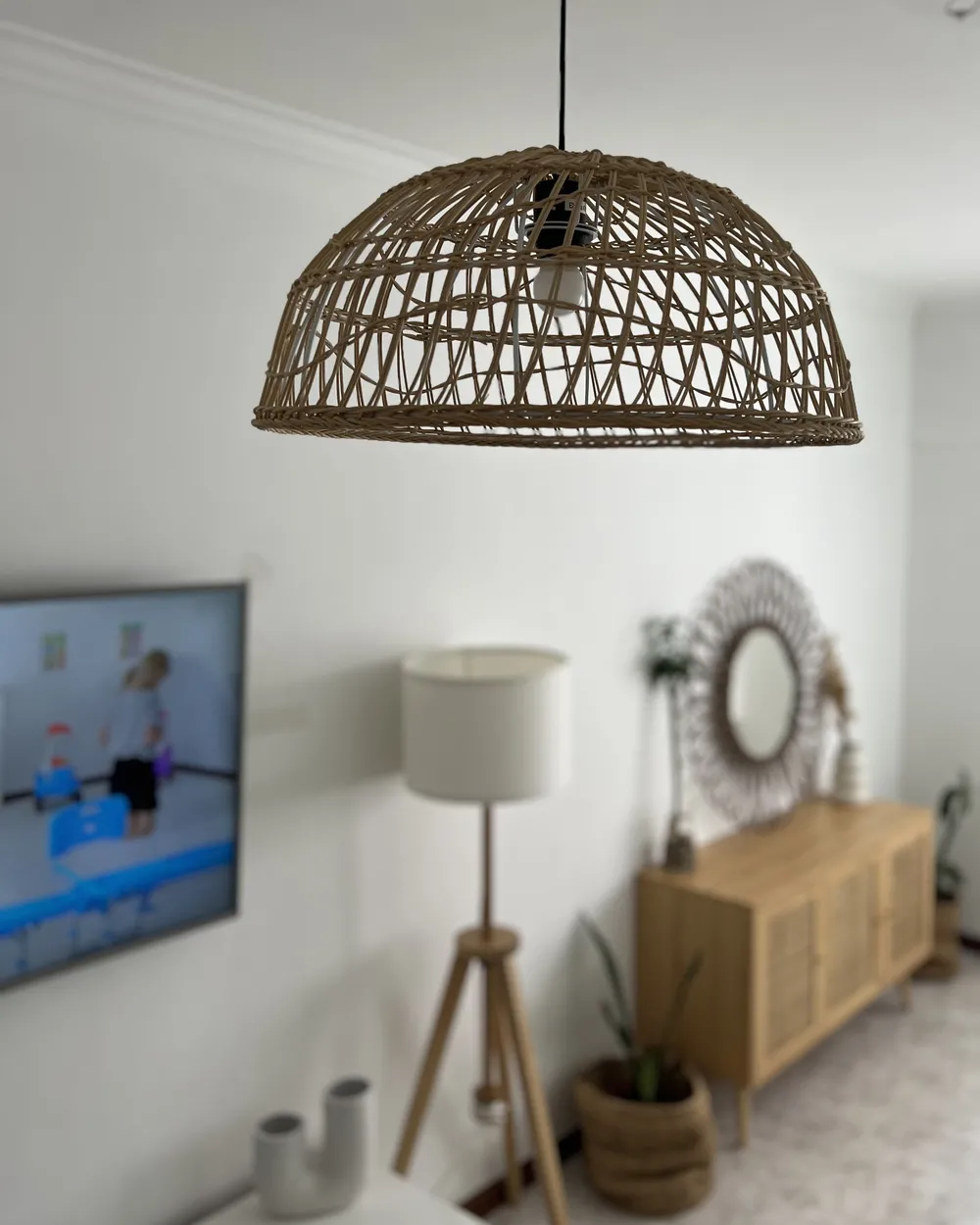 Pendant Lamp RAVINE Rattan Natural_884807