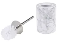 4-Piece Bathroom Accessories Set ARAUCO Ceramic Marble Effect White Marble_788575