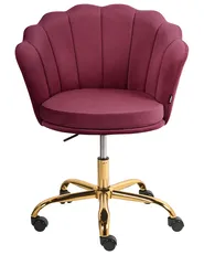 Desk Chair MONTICELLO Velvet Burgundy_1057468
