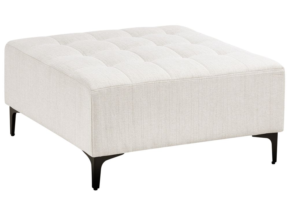 Ottoman ABERDEEN Fabric Off-White