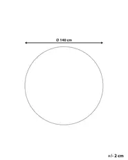 Tappeto per bambini BAIKER Beige ø 140 cm Cotone_903868