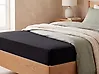 Fitted Sheet JANBU 90 x 200 cm Cotton Black