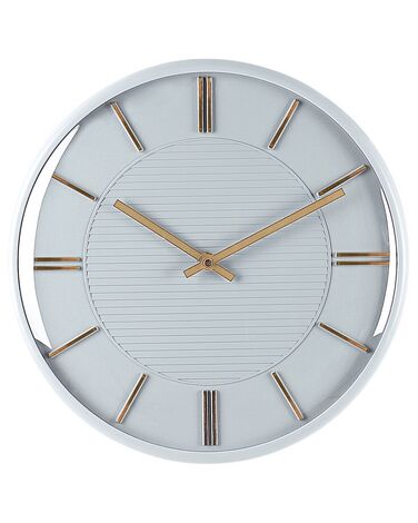 Reloj de pared gris ø 34 cm DAROCA