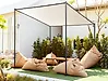 Gazebo VIMINO 282 cm x 294 cm Metal Beige