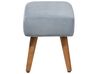 Velvet Footstool Grey TAKOMA_685054