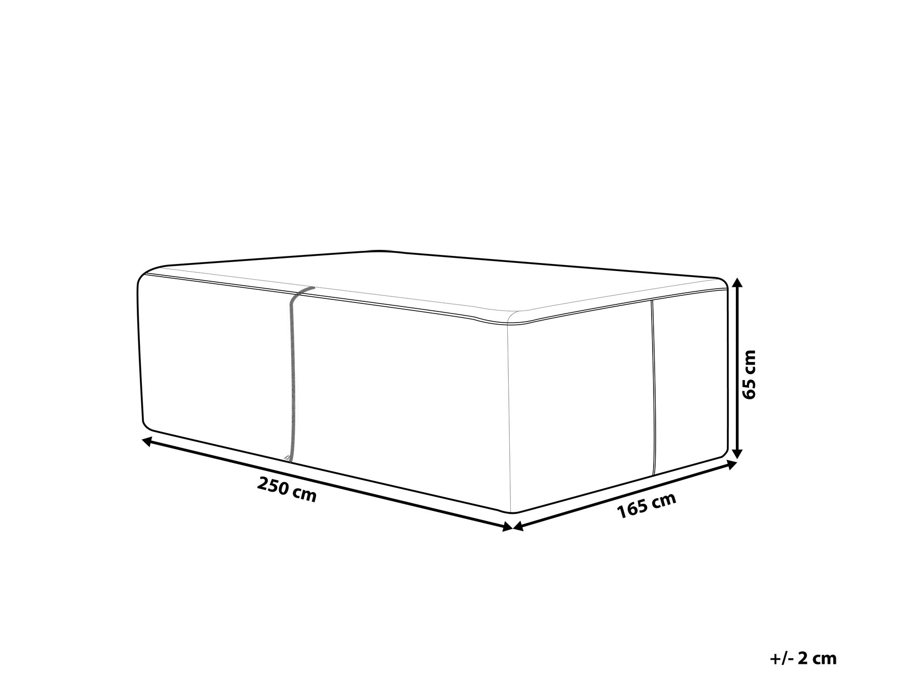 Pokrowiec ogrodowy 250 x 165 x 65 cm SANO CHUVA_734942