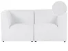 Sofá modular 2 plazas LEMVIG Pana Blanco crema
