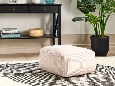 Corduroy Pouffe Beige MUKKI