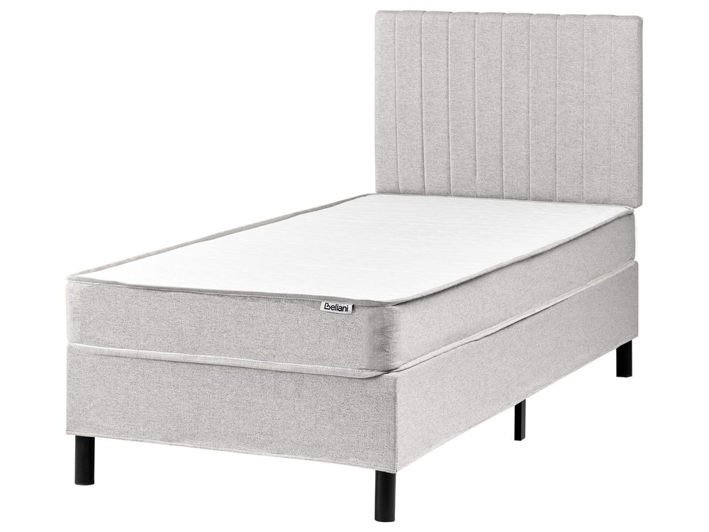Kontinentalseng COUNTESS 90 x 200 cm Lysegrå