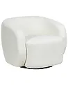 Swivel Armchair TORE Fabric Off-White