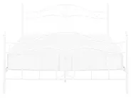 Bett mit Lattenrost Metall ANTLIA 140 x 200 cm Weiss_806591