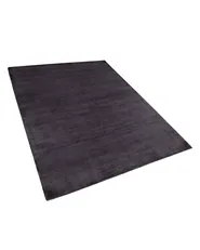 Rug GESI II Dark Grey 140 x 200 cm Viscose_806044