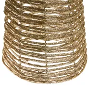 Set of 3 Christmas Decorations LED TUELSO 60/80/100 cm Christmas Tree Gold_1025072