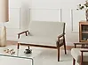 Sofa 2 Seater ESRUM Fabric Dark Brown/ Grey