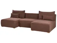 Modular U-Shape Sofa NERBO Boucle Brown_1034435