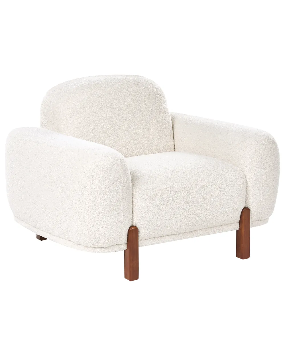 Poltrona ODNES Bouclé Bianco_1053302