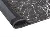 Teppich Viskose dunkelgrau 80 x 150 cm cm abstraktes Muster Kurzflor HANLI_836923