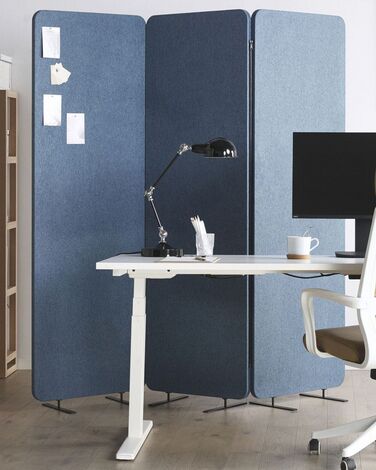 Acoustic 3 Panel Room Divider 184 x 184 Blue STANDI