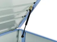 Skrzynia ogrodowa CEBROSA 165 cm 70 cm Metal Niebieski_944799