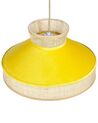 Rattan Pendant Lamp Yellow and Natural BATALI_836956