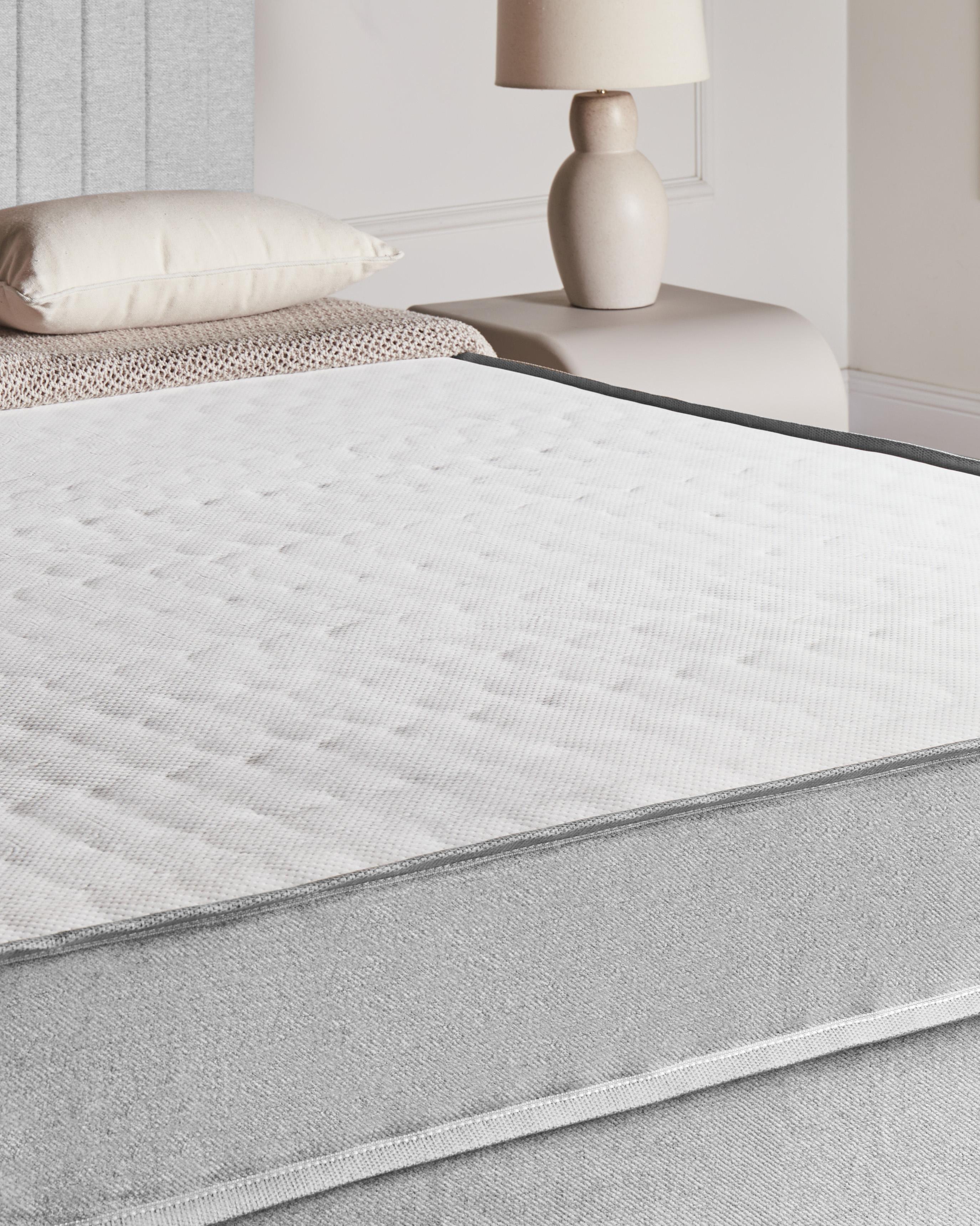 Divan Bed Fabric COUNTESS 120 x 200 cm (EU Small Double) Light Grey_1054520