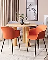 Conjunto de 2 sillas de comedor ELIM Naranja