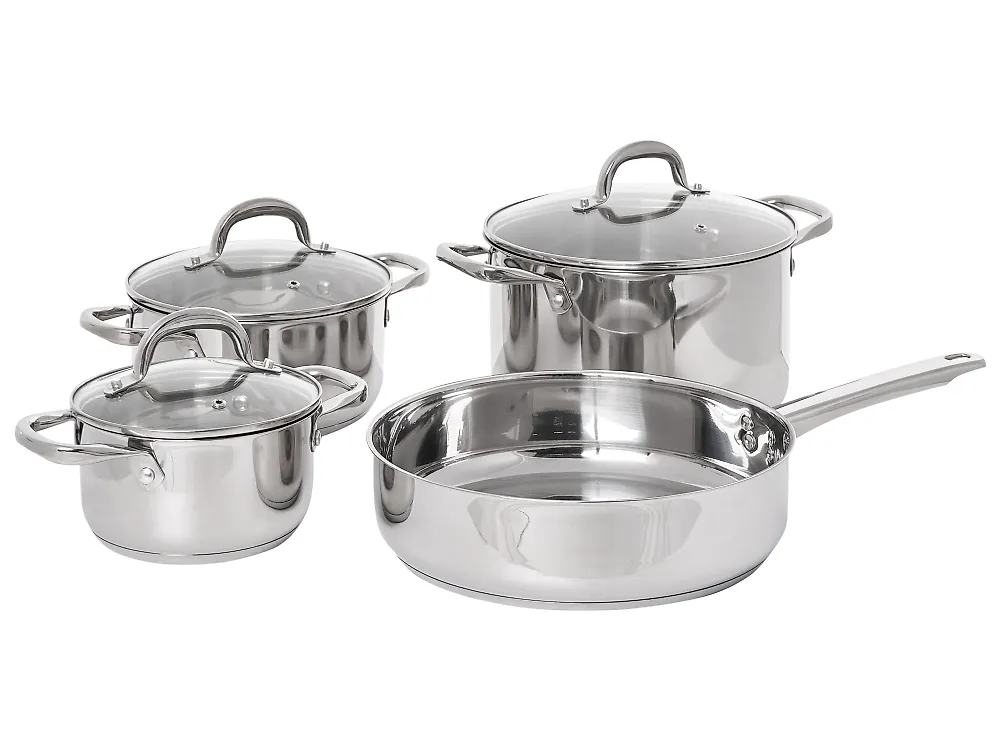 Kochgeschirr-Set 7-teilig CORECHEF Edelstahl Silber
