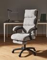 Executive Chair with Footrest EATON Chenille Grey