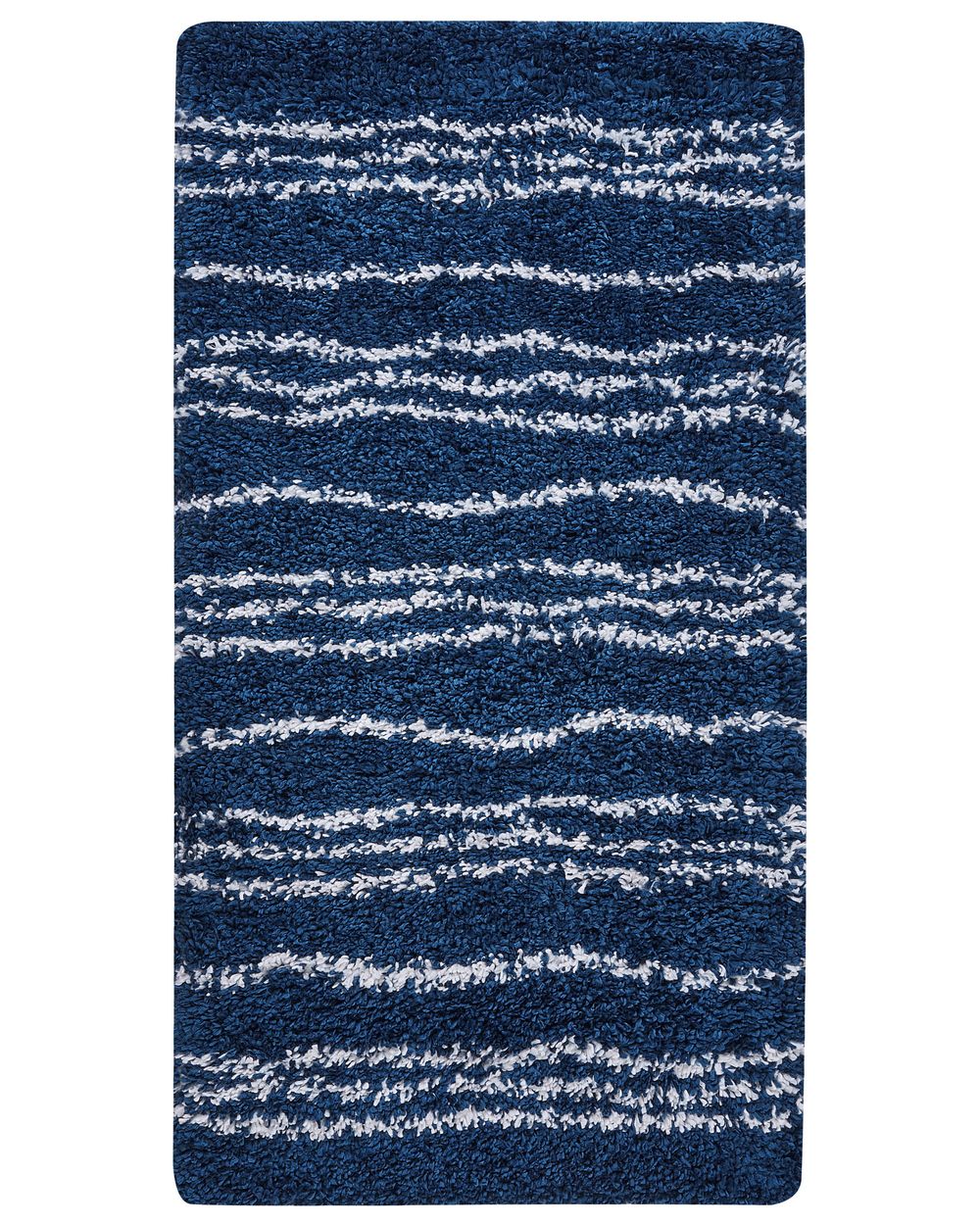 Tapis à poils longs TASHIR Bleu 80 x 150 cm