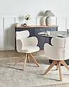 Dining Chair Swivel MARCY Boucle Light Beige