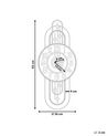 Seinäkello rauta kulta 36 x 83 cm NOBELIUM_935703