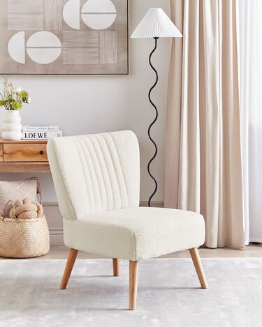 Boucle Armchair White VAASA