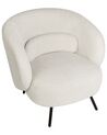 Fauteuil en bouclé blanc MAKELA_927684