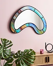 Wall Mirror BOUVRON 80 cm 60 cm Multicolour_1185423
