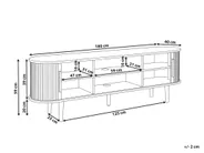 TV Stand SORELL Dark Brown_1166792