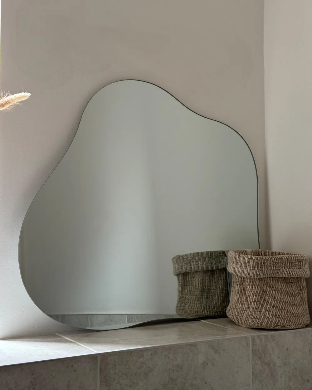 Wall Mirror BAGNEUX 50 cm 55 cm Silver_887488