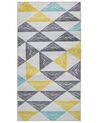 Tapis 150 x 80 cm motif triangulaire multicolore KALEN_755475