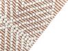 Teppich Wolle beige / braun 160 x 230 cm geometrisches Muster KESTEL_855602
