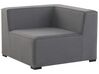 Lounge Set grau 7-Sitzer rechtsseitig modular AREZZO_825165