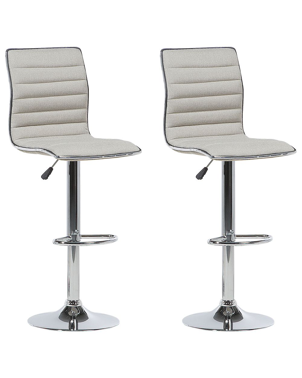 Set di 2 sedie alte LUCERNE Beige chiaro