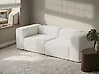 Sofá modular 2 plazas FALSTERBO Pana Blanco crema