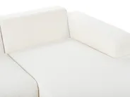 Corner Sofa 4 Seater LUNGO Boucle White Left Hand_962397