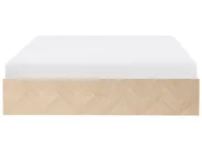 Ottoman Bed without Headboard ETEL Light Brown 180 x 200 cm (EU Super King)_1047589